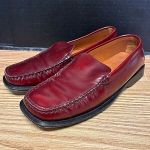 Tod's Burgundy Patent Leather Loafers #5349